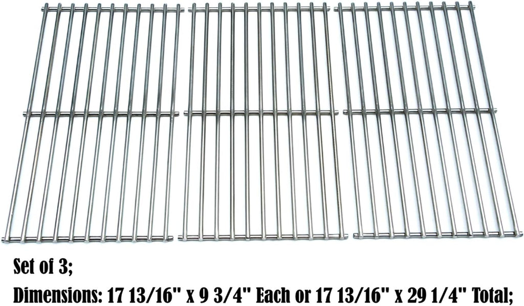 Solid Stainless Steel Cooking Grids Pack of 2 E584579