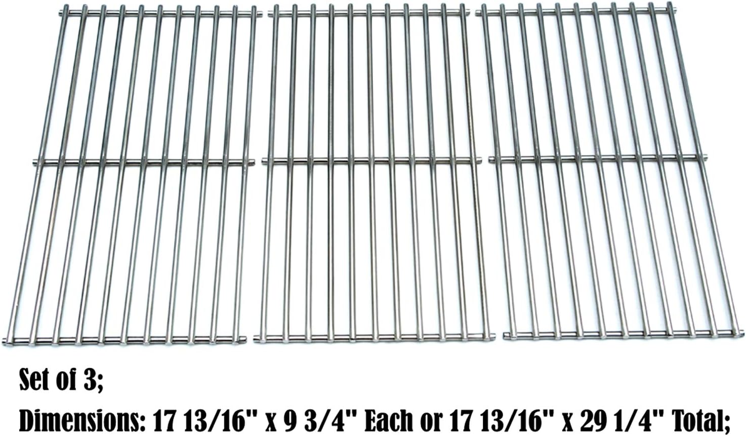 Solid Stainless Steel Cooking Grids Pack of 2 E584579