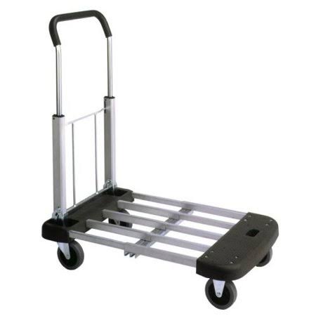 Aluminum Platform Truck with Telefolding Handle, 330 lbs Load Capacity Q852571