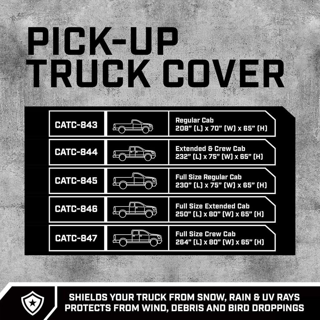 Waterproof All Weather Pickup Truck Cover V31555