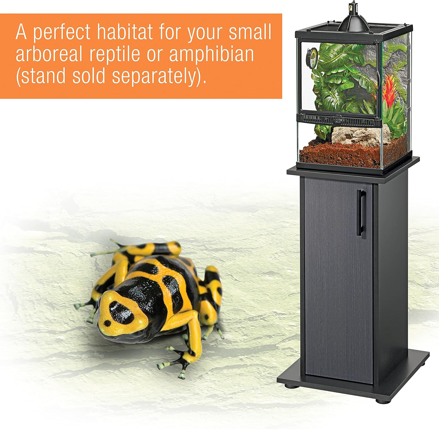 Tropical Reptile Vertical Starter Kit with Mini Halogen Lighting Q19220