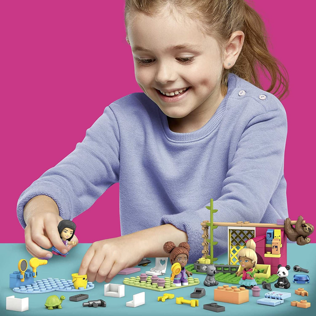 97 Bricks Animal Grooming Station Building Set with 3 Micro-Dolls A8169