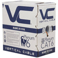 Cat6 Plenum Bulk Ethernet Cable, 1000ft, Orange Q759920