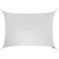 9ft 10x22 x 6ft 7x22 Polar White Water Resistant Woven Rectangle Sail Shade O4558