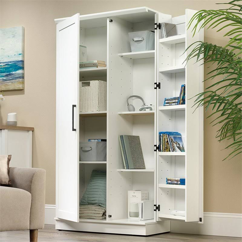 White Storage Cabinet Q496