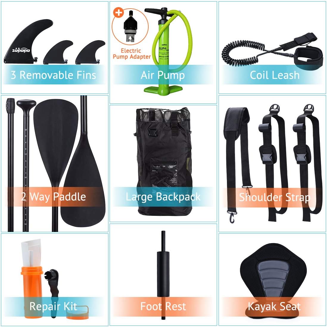 Inflatable Stand Up Paddle Board 11 FT Kayak Convertible S582002