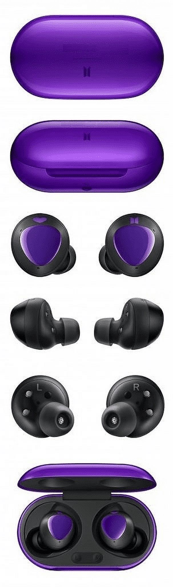 Purple True Bluetooth Earbud Headphones with Active Noise Cancelling N165984