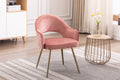 Velvet Upholstery Dining Chairs with Gold Metal Legs V3202
