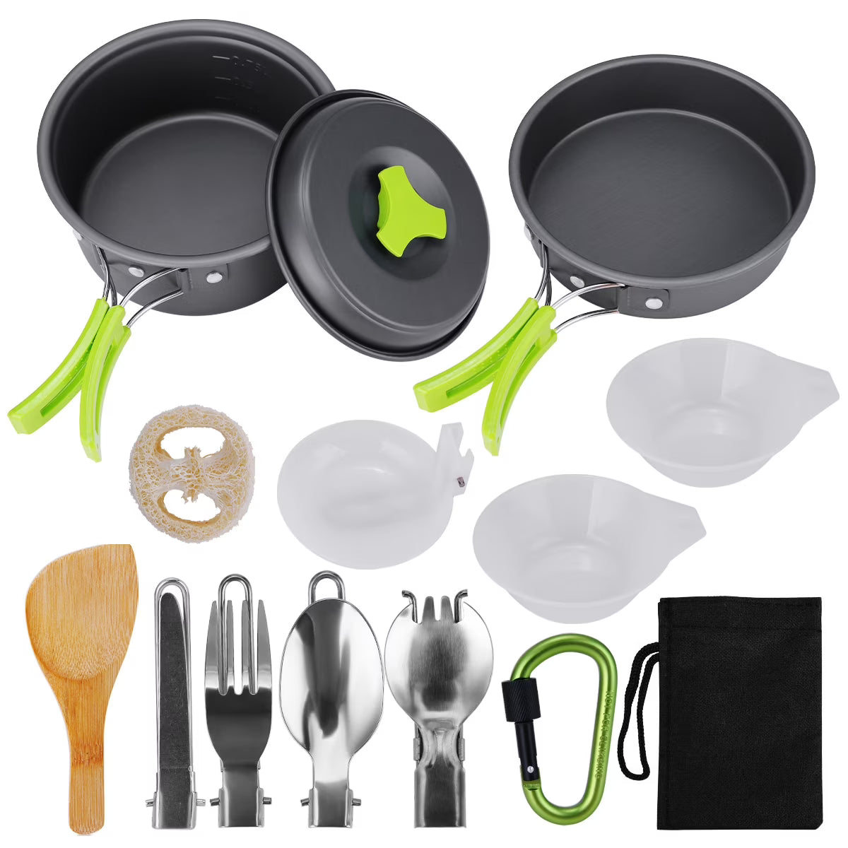 15 Pc Non Stick Camping Cookware Set F859