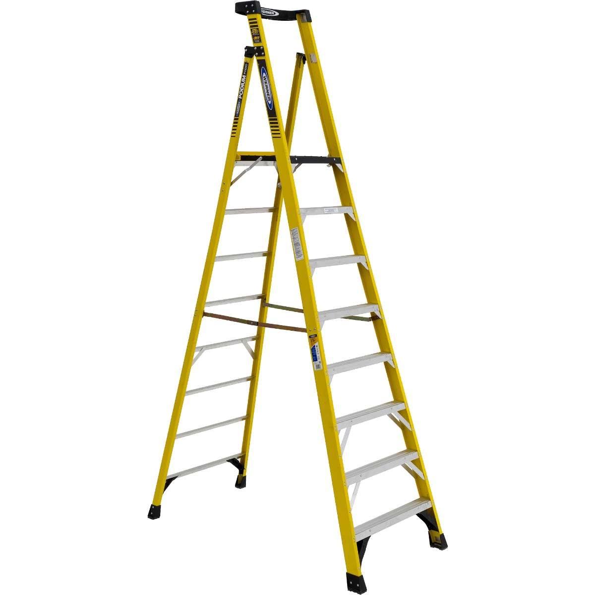 Podium 8-ft Fiberglass Type IAA Step Ladder G993