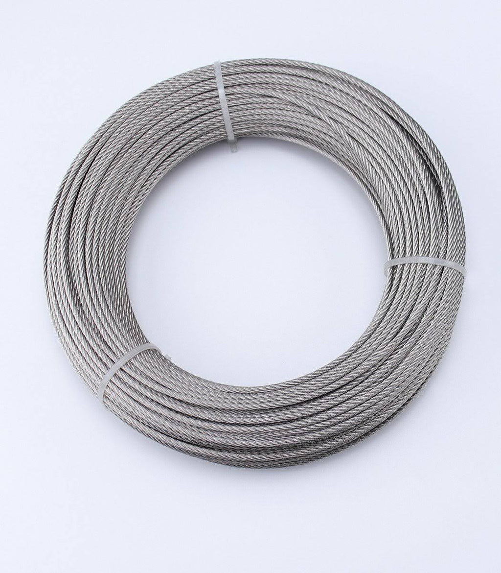 Stainless Steel Cable 1/8 Inch T316 Marine Grade Wire Rope 7x7 Strands P6646