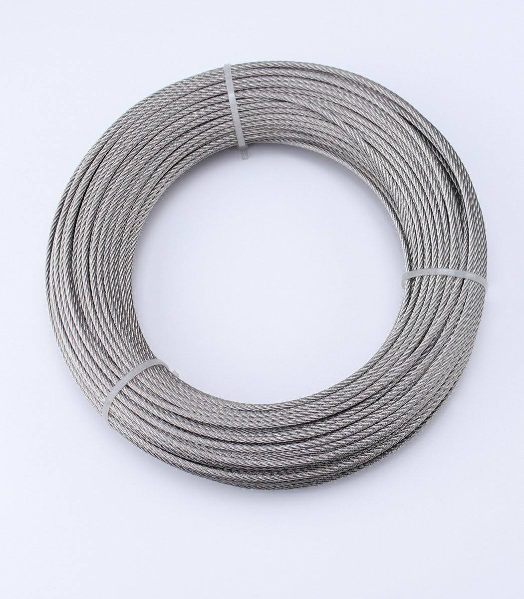 Stainless Steel Cable 1/8 Inch T316 Marine Grade Wire Rope 7x7 Strands P6646