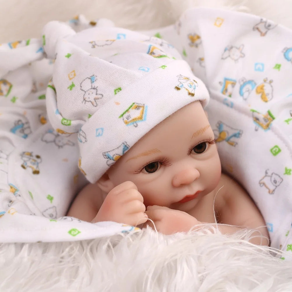 Lifelike Baby Doll with Full Silicone Body V716