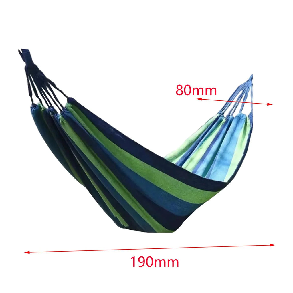 Blue Canvas Camping Hammock 190x80cm L354