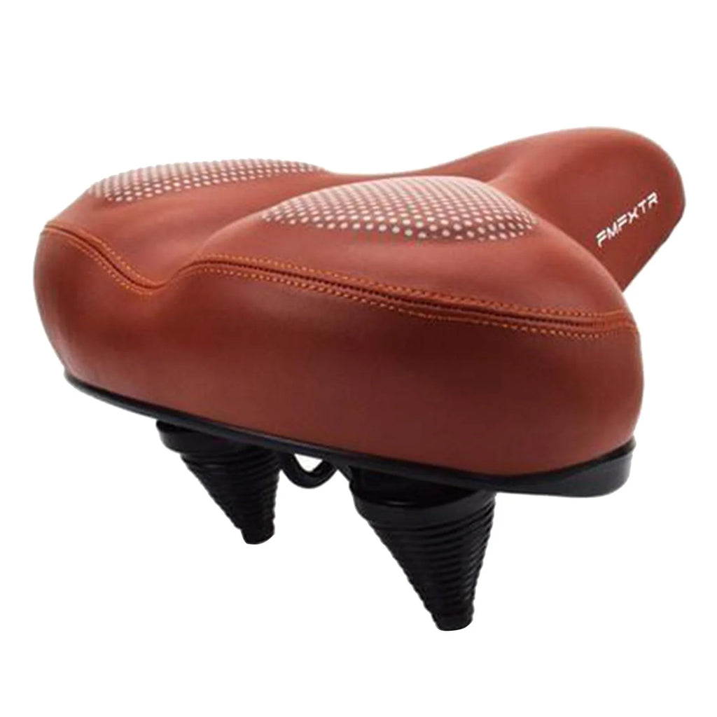 Brown Gel Waterproof Bike Seat Cushion with Taillight G614