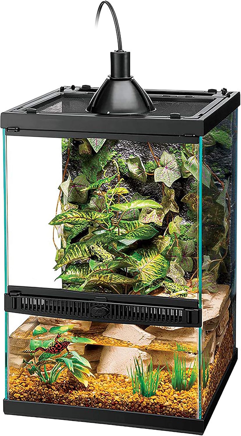 Tropical Reptile Vertical Starter Kit with Mini Halogen Lighting Q19220