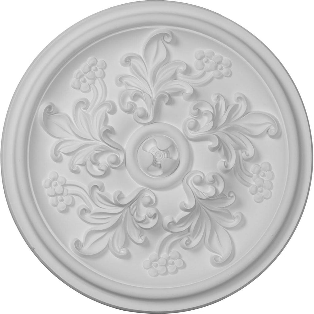14 1/2x22OD x 2 3/4x22P Hand-Painted Rubbed Bronze Ceiling Medallion H138