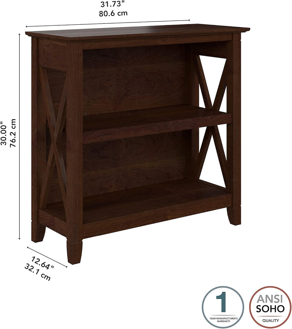 Small 2 Shelf Bookcase, Bing Cherry T3274