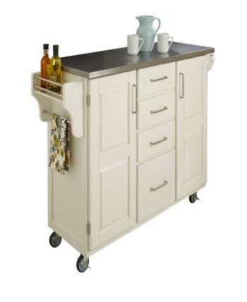 White Stainless Top Cart Y19060