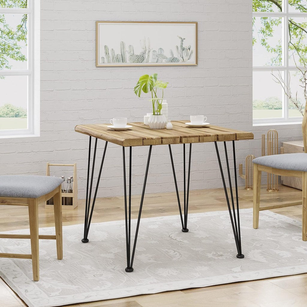 Teak Finish Acacia Wood Dining Table V3918