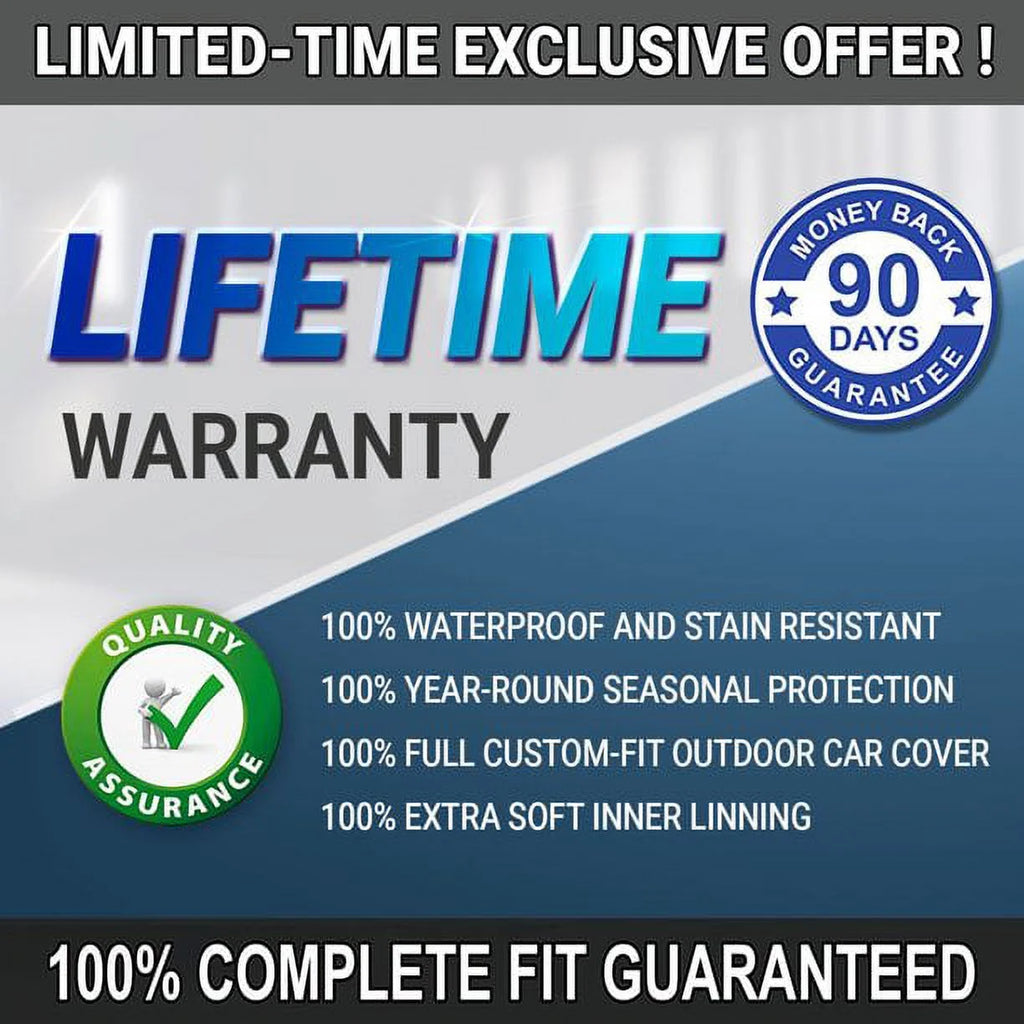 Waterproof Full Exterior Car Cover for Jeep Wrangler 2-Door B77774
