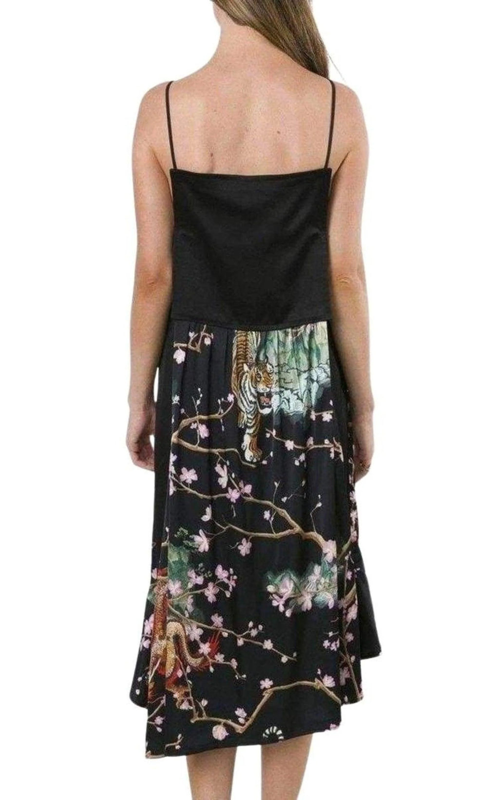 Asymmetric Printed Dress S7576