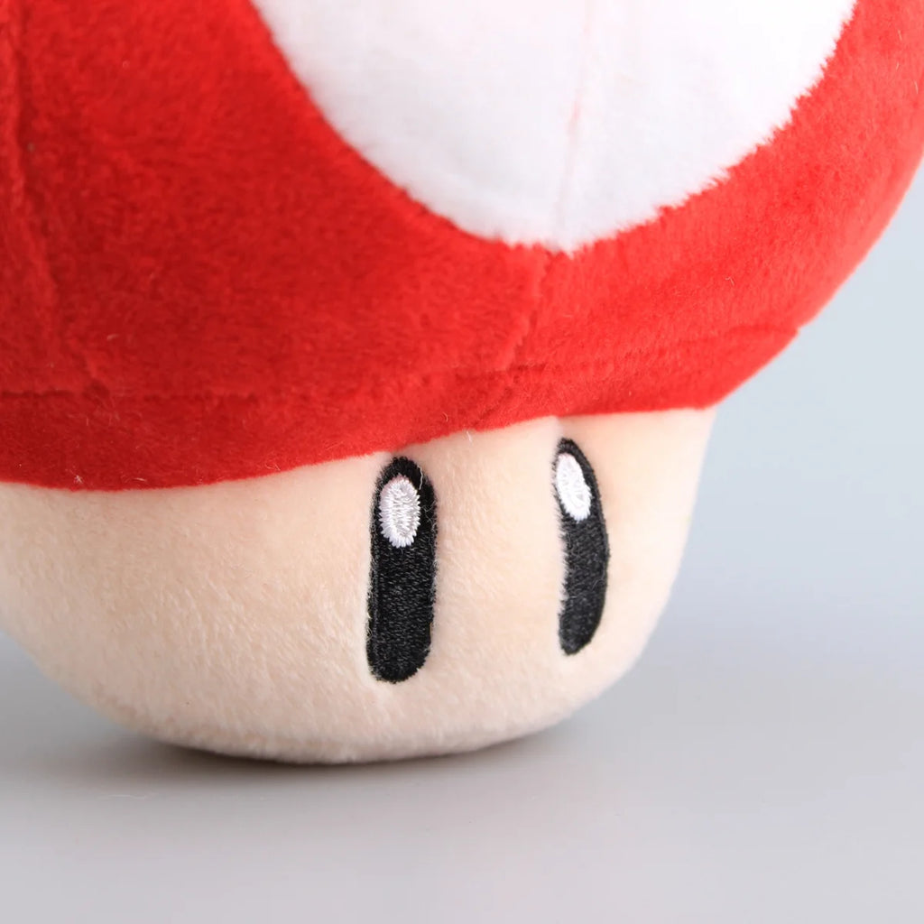 Super Mario Red Super Mushroom Stuffed Plush Toy 6'' L96393