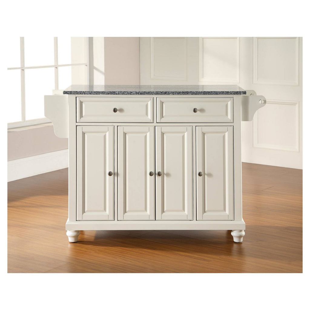 White Granite Top Kitchen Island M261