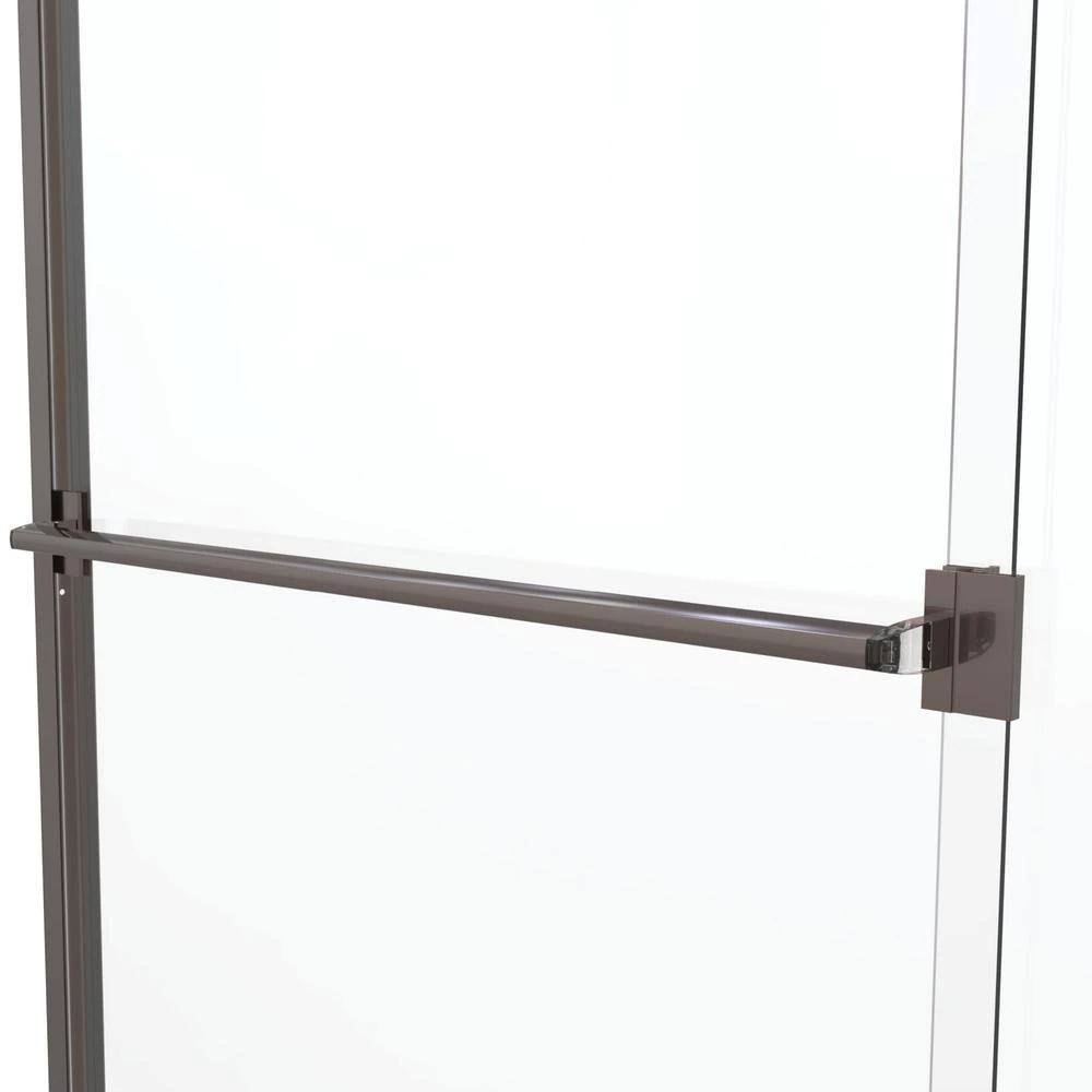 Bypass Framed Tub Door with Obscure Oil Rubbed Bronze Y517