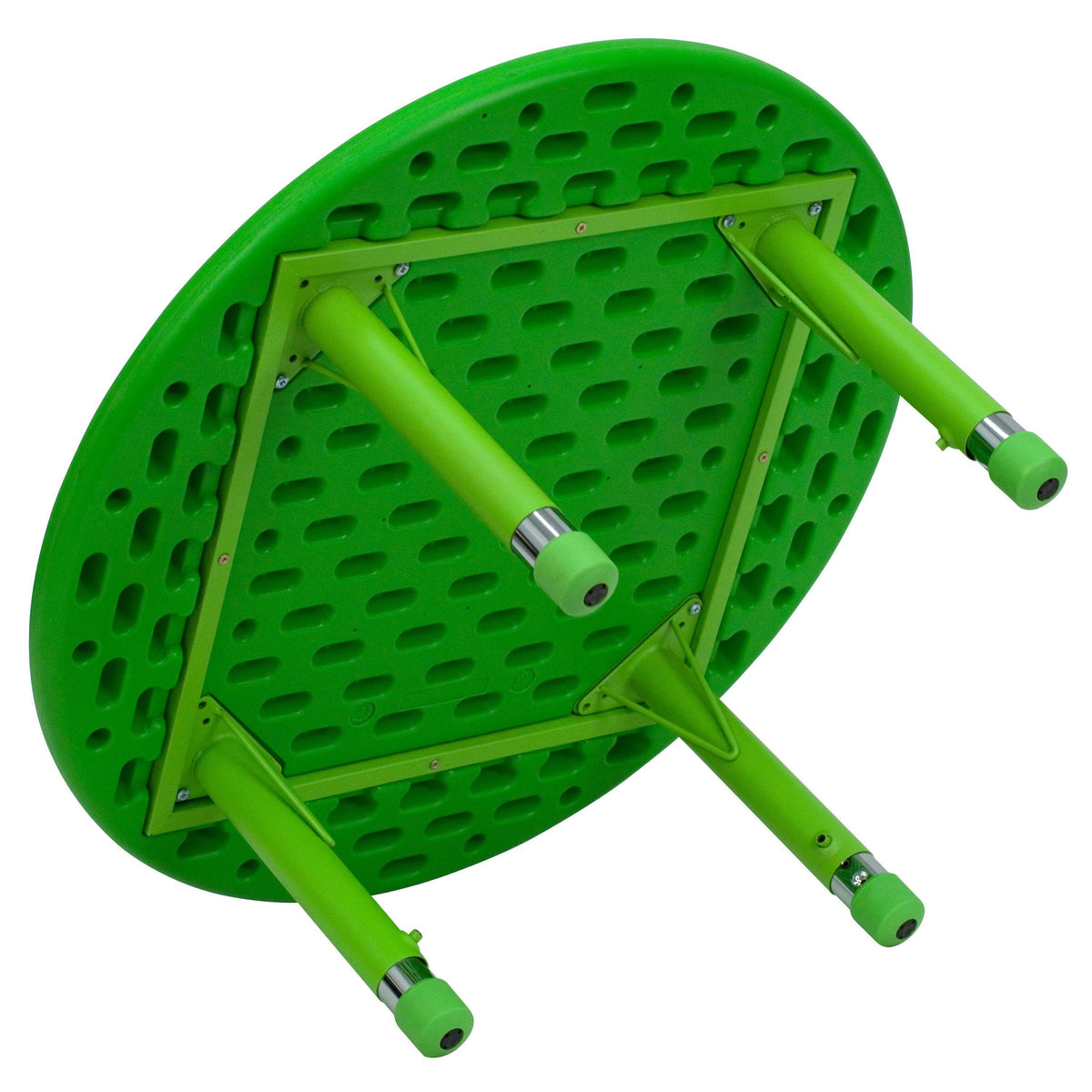 Green Plastic Height Adjustable Activity Table Set with 2 Chairs D819