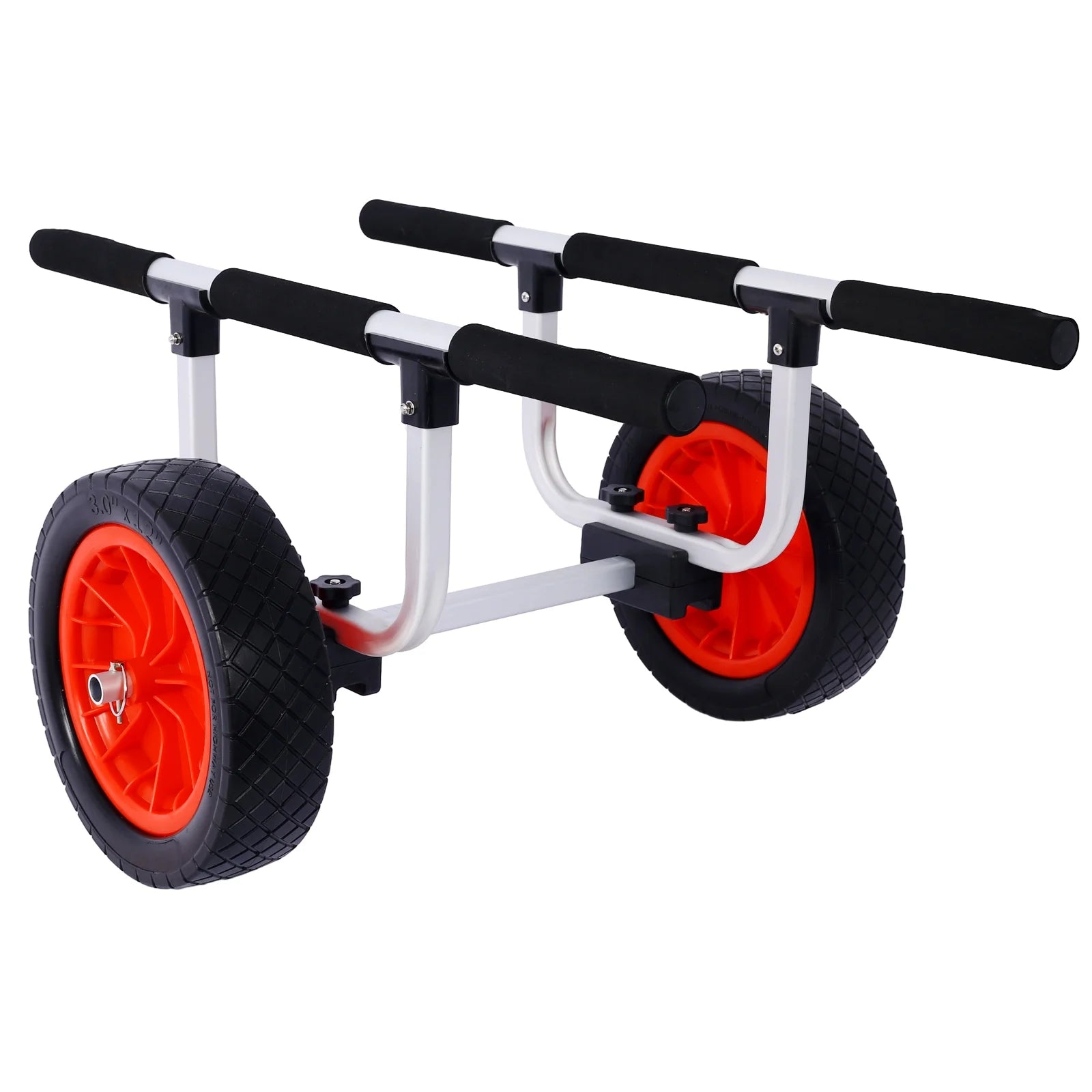 Heavy Duty Kayak Cart with 12inch Flatfree Beach Wheels Boat Dolly Cart Transport Carrier H58845