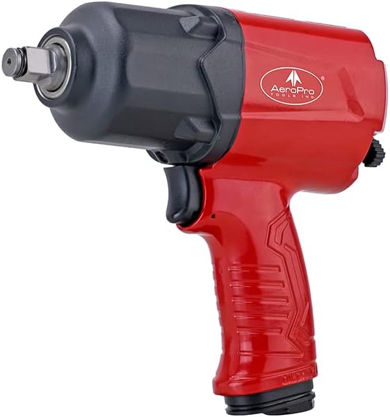 1/2-Inch Aluminum Air Impact Wrench Twin Hammer 1000FT-LB Pack of 2 K761591