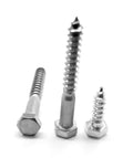 3/8x22-7 x 2 1/2x22 Hex Lag Screw Stainless Steel 316 V354