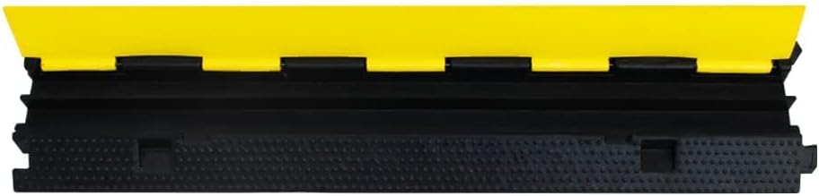 3Pack 39inch Traffic Speed Bumps Cable Protector, 11000lbs per Axle Capacity Rubber Pack of 2 K31011