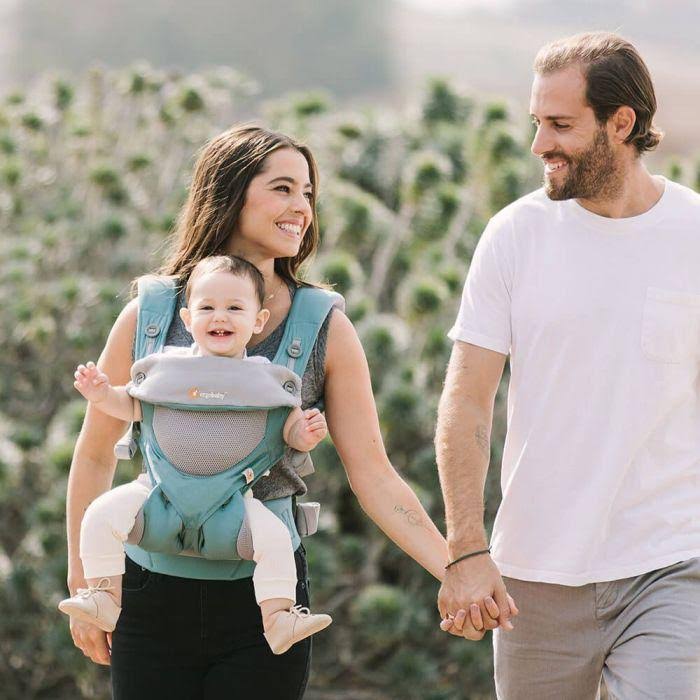 Navy Mini Dots Baby Carrier Y659