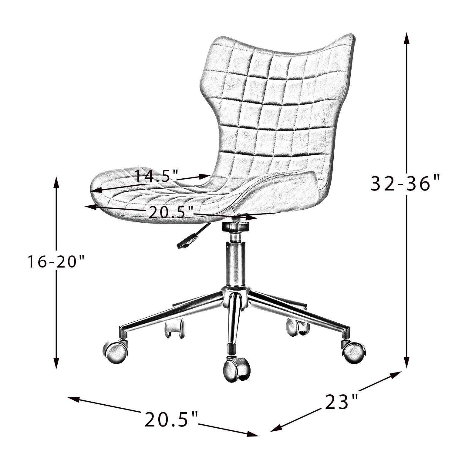 Green Tufted Office Task Chair T447205