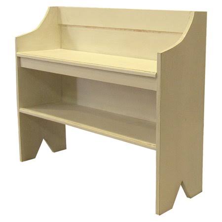 Cream Wood Storage Bench J533