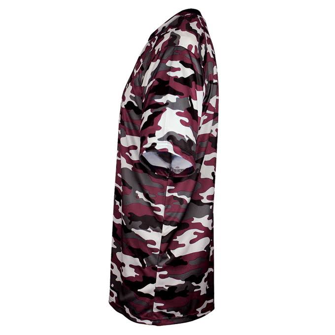 Maroon Camo Youth Tee H907