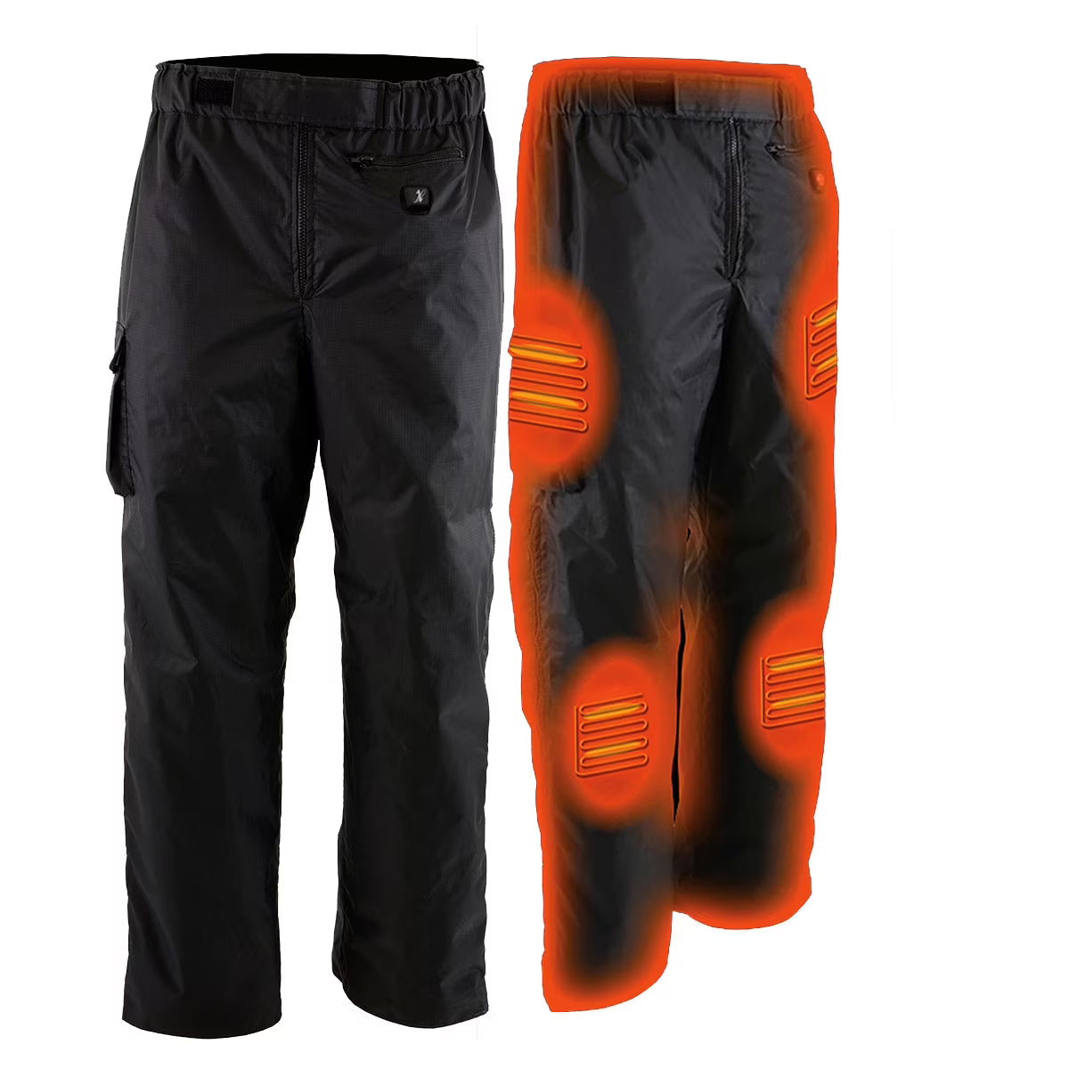 Black Winter Thermal Heated Pants X-Small Q950