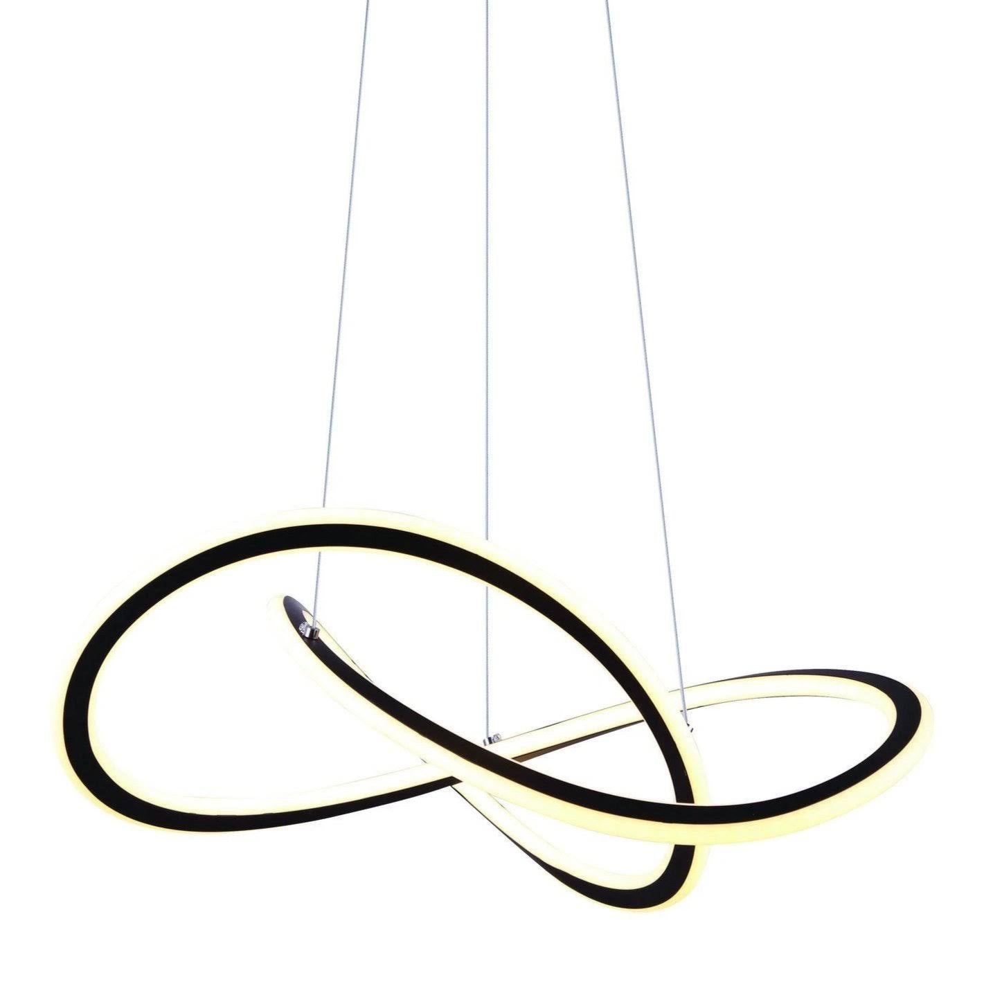 Black LED Chandelier F460