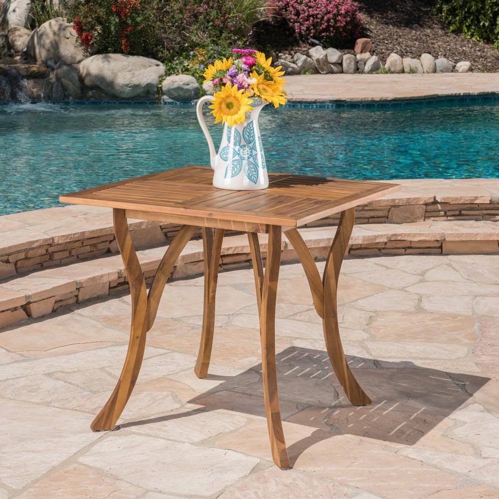 Teak Square Wood Outdoor Dining Table P89870