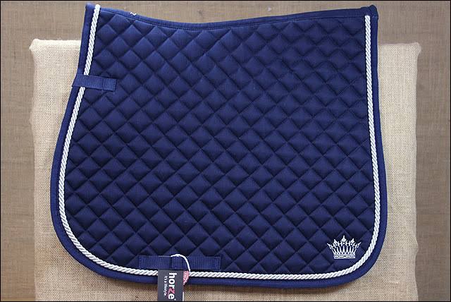 Dark Blue Full Size Cotton Saddle Pad C86979