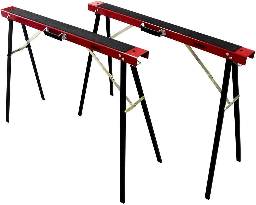 Twin Pack Portable Folding Sawhorse Heavy Duty 275lb R1764