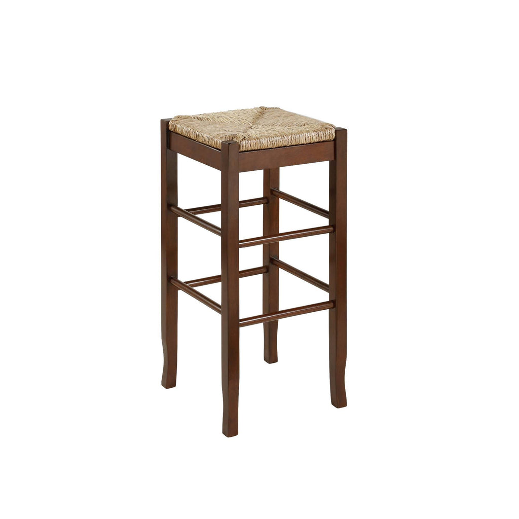 29x22 Square Rush Stool Cappuccino N6345