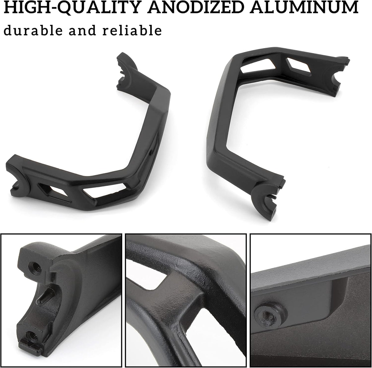 Black Aluminum Hand Guards Protector Kit (2PCS) U823