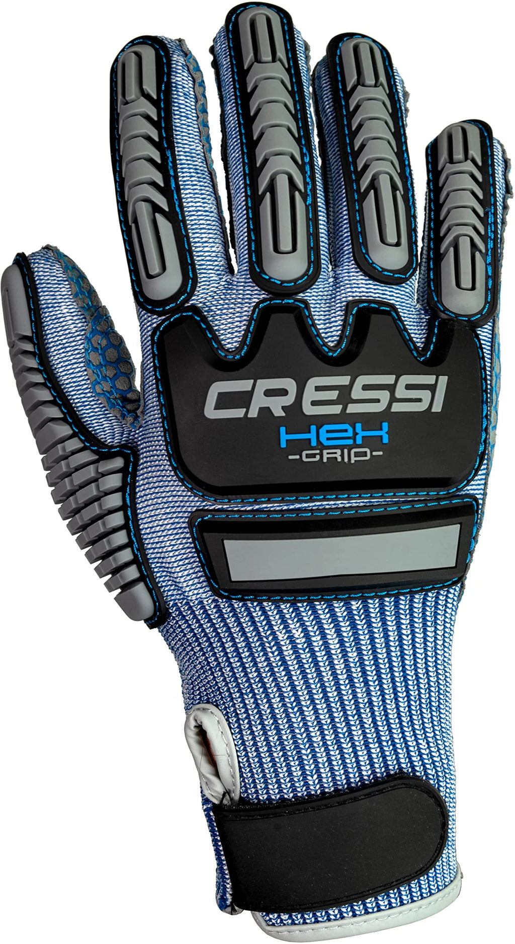 Blue Medium Hex Grip Gloves M621495