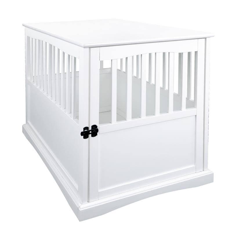 Walnut Pet Crate End Table Z31946