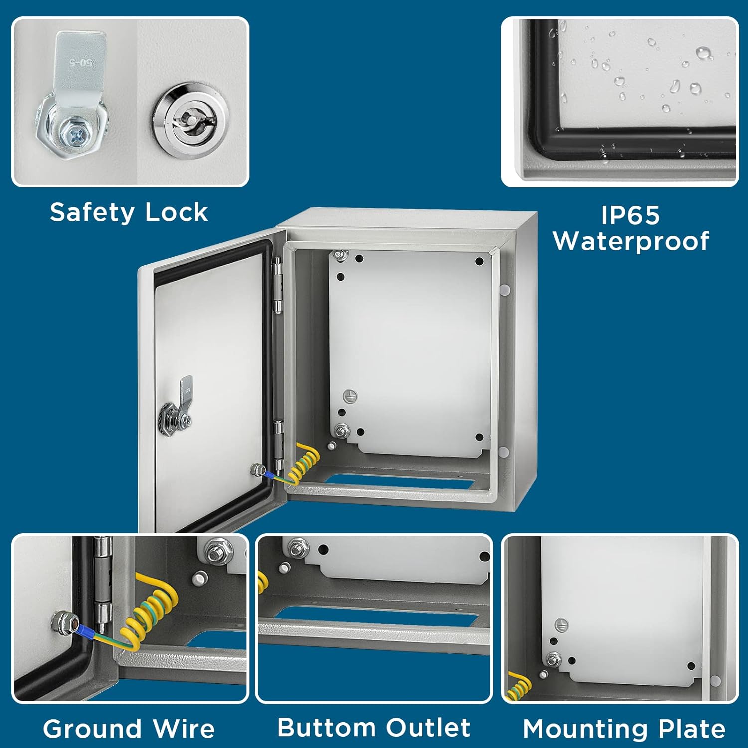 NEMA 4X Steel Electrical Junction Box T291