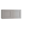 Veiled Gray Shaker Assembled Plywood Wall Kitchen Cabinet H1557