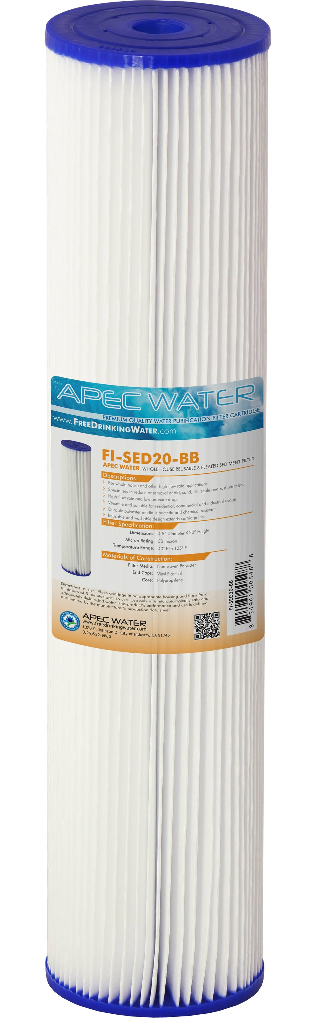 20x22 Whole House Sediment Replacement Filter V254